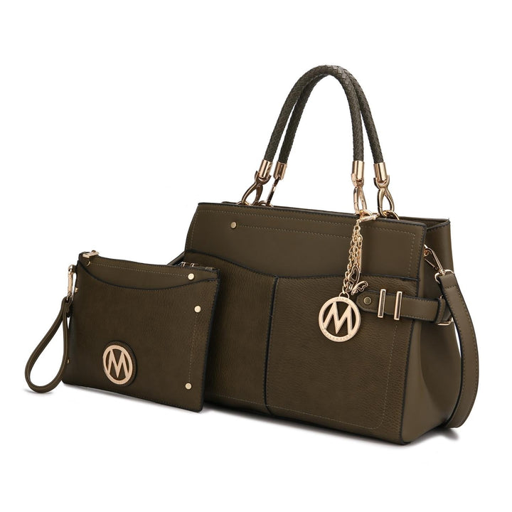 Tenna Shoulder Bag Multi-Functional Satchel Handbag and Wristlet by Mia K. Image 12