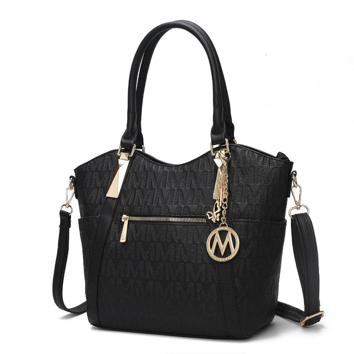 MKF Collection Hazel Vegan Leather Multi-Functional Shoulder Bag Womens Tote by Mia K Image 1