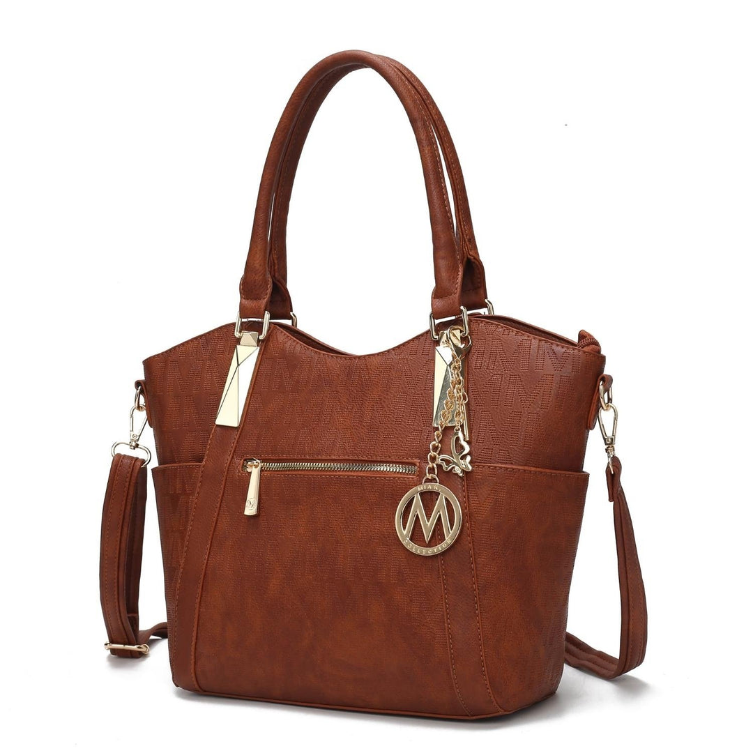 MKF Collection Hazel Vegan Leather Multi-Functional Shoulder Bag Womens Tote by Mia K Image 3