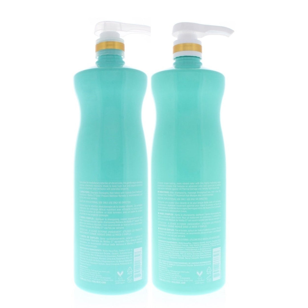 Malibu C Hydrate Color Wellness Shampoo and Conditioner 33.8oz/1 Liter Duo Image 3