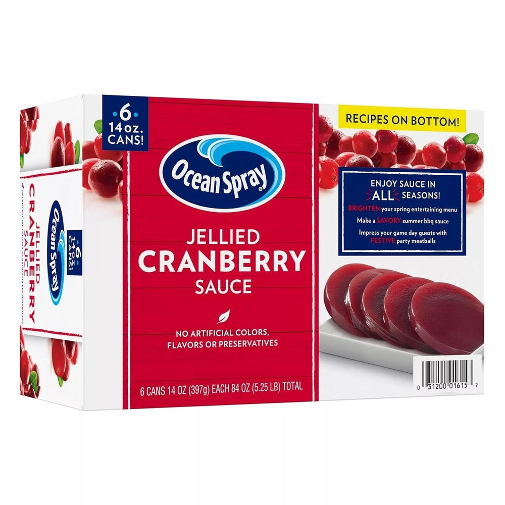 Ocean Spray Jellied Cranberry Sauce 14 Ounce (Pack of 6) Image 2