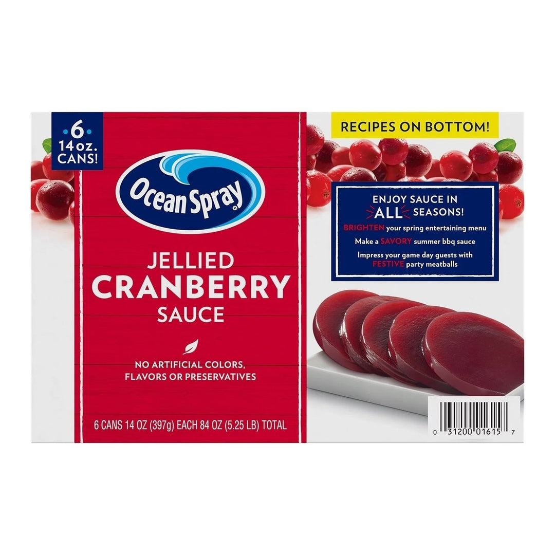 Ocean Spray Jellied Cranberry Sauce 14 Ounce (Pack of 6) Image 3