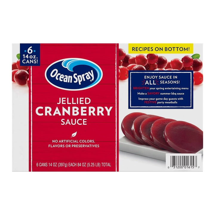 Ocean Spray Jellied Cranberry Sauce 14 Ounce (Pack of 6) Image 3