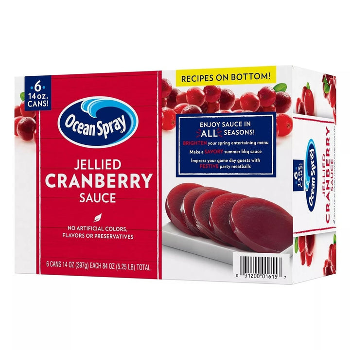 Ocean Spray Jellied Cranberry Sauce 14 Ounce (Pack of 6) Image 4