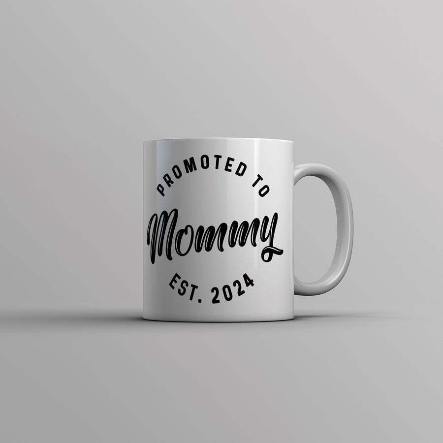 Promoted To Mommy 2024 Mug Funny Family Baby Announcement Coffee Cup-11oz Image 1