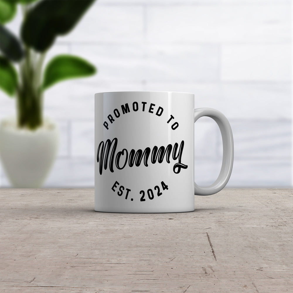 Promoted To Mommy 2024 Mug Funny Family Baby Announcement Coffee Cup-11oz Image 2