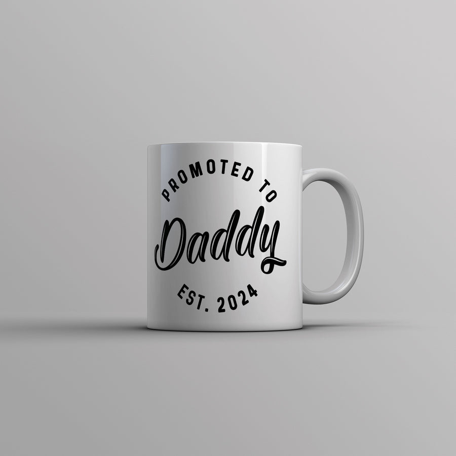 Promoted To Daddy 2024 Mug Funny Family Baby Announcement Coffee Cup-11oz Image 1