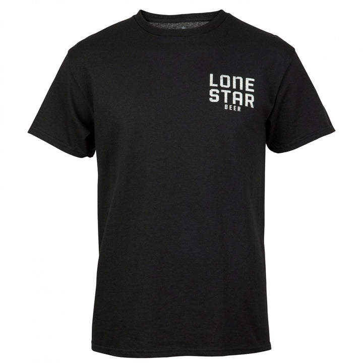 Lone Star Beer Texas Tunes Front and Back Print T-Shirt Image 2