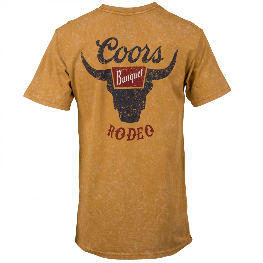 Coors Banquet Rodeo Mineral Wash Wheat T-Shirt Image 3