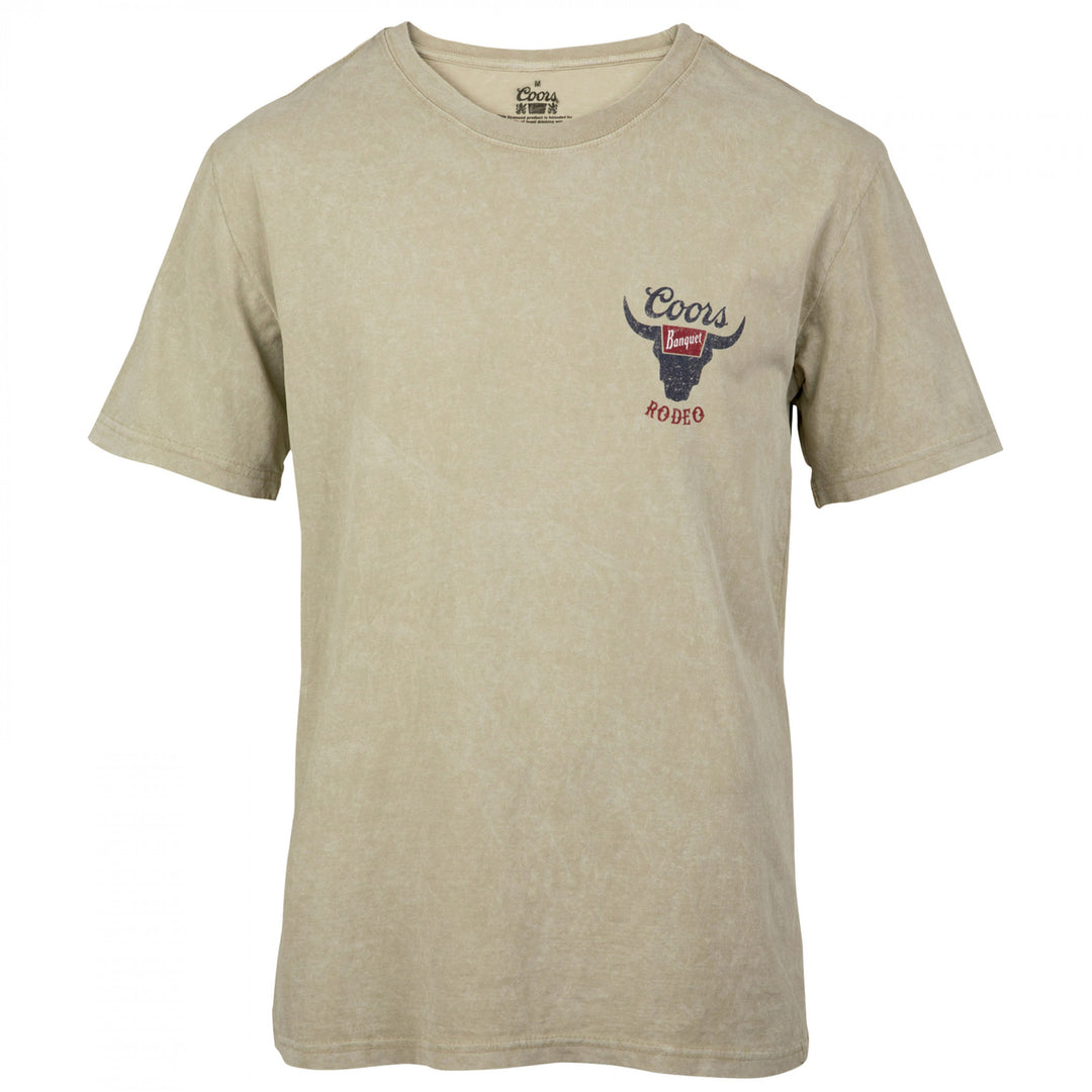 Coors Banquet Rodeo Mineral Wash Natural Beige T-Shirt Image 2