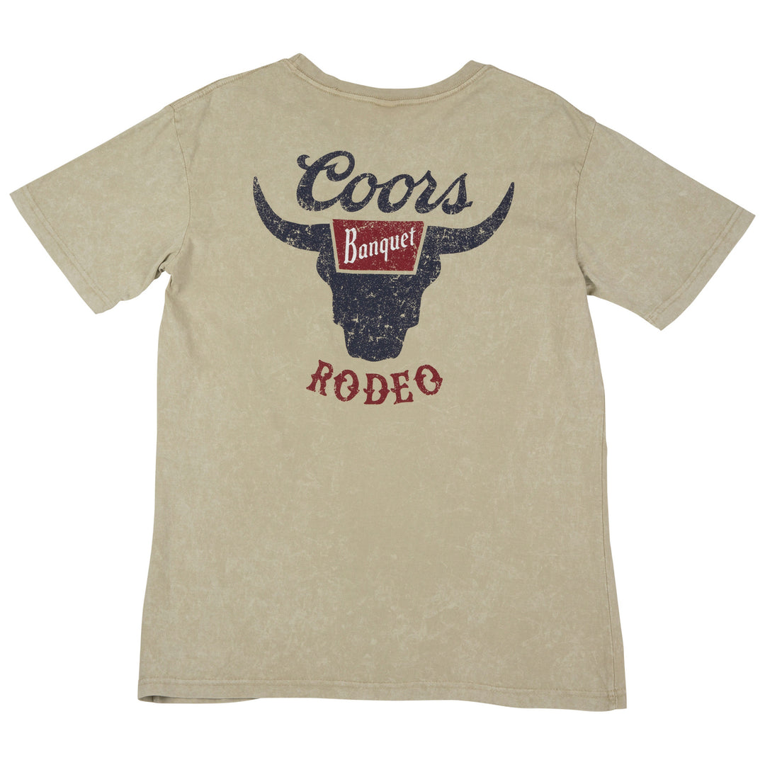 Coors Banquet Rodeo Mineral Wash Natural Beige T-Shirt Image 4