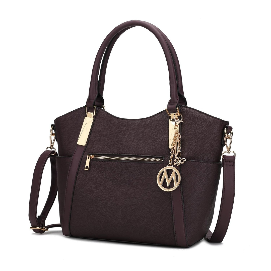 MKF Collection Janise Solid Tote Bag Vegan leather Shoulder Bag Handbag Purse by Mia K. Image 1