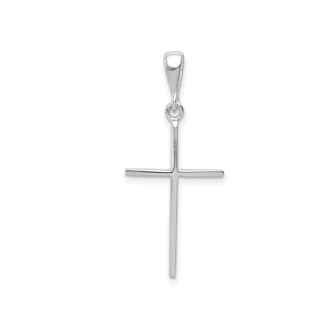 14K White Gold Cross Pendant Necklace (NO CHAIN) Image 1