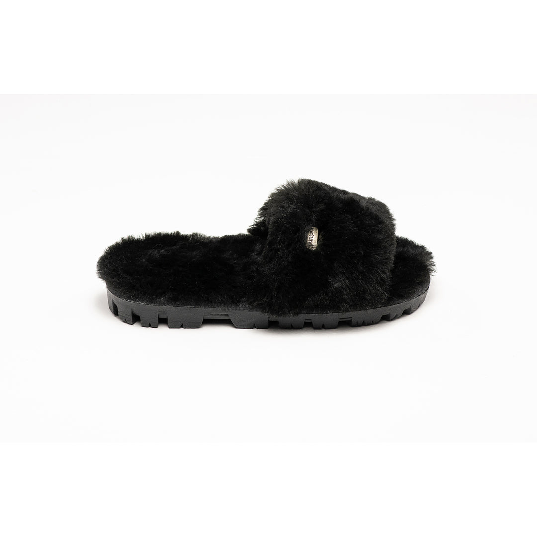 Natural Fashion Charlotte Suede Women Slippers  1-Piece  Black  1 Image 3