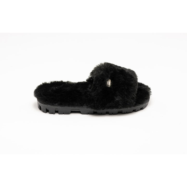 Natural Fashion Charlotte Suede Women Slippers Black 100% Sheepskin Indoor Outdoor Image 3