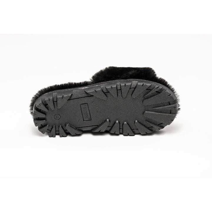 Natural Fashion Charlotte Suede Women Slippers Black 100% Sheepskin Indoor Outdoor Image 4