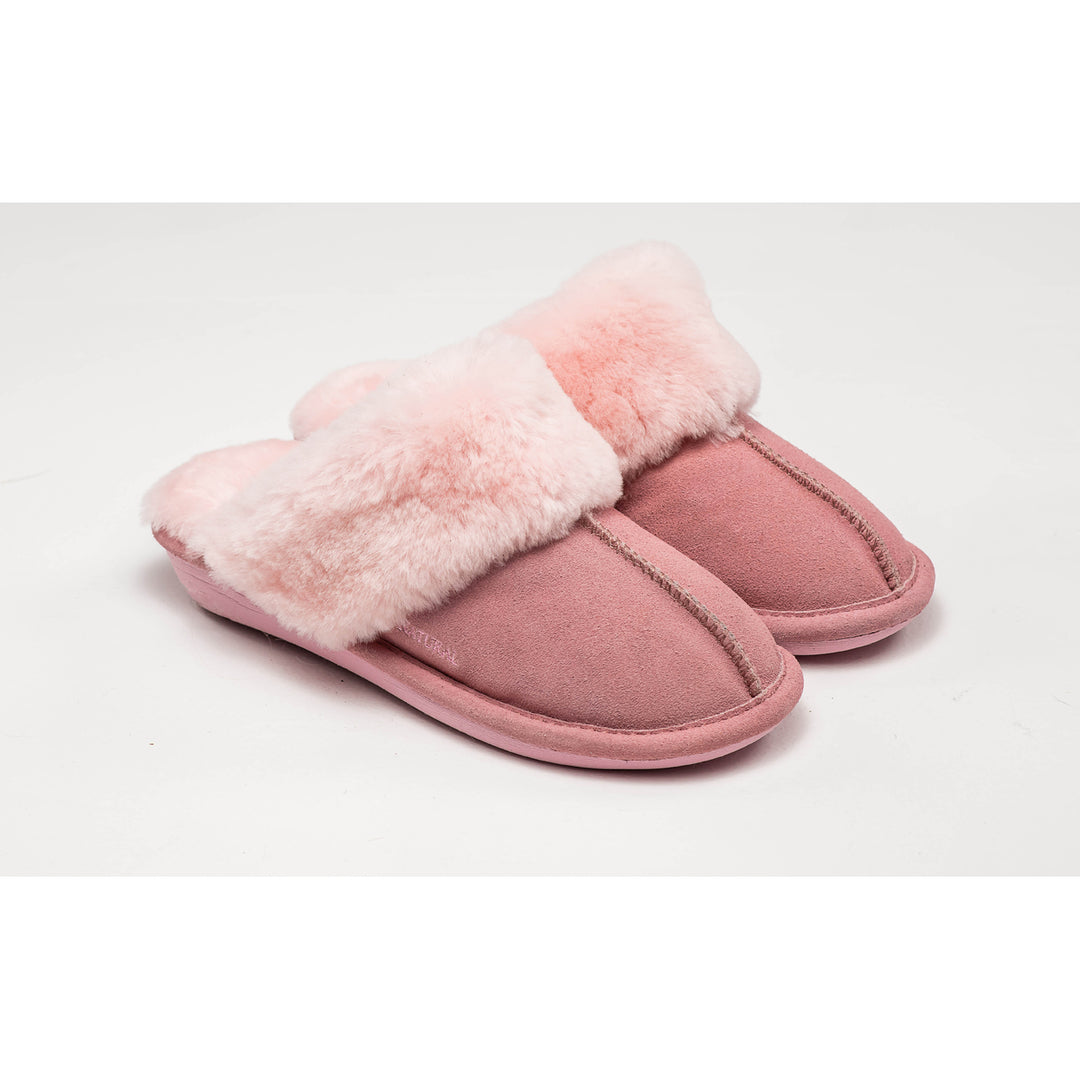 Natural Fashion Marilyn Slippers Pink Sheepskin Slides Indoor Outdoor Comfort Image 1