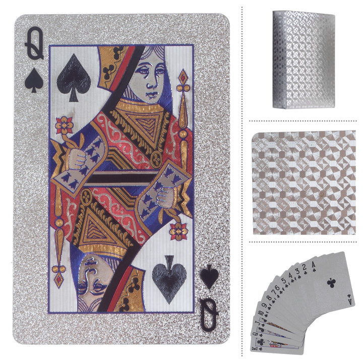 4 Pack Play Cards Waterproof Durable Scratch Resistant Poker Bridge Size Image 3