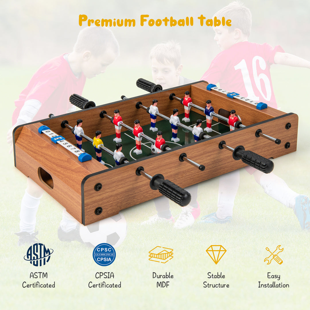 20 Foosball Table Mini Tabletop Soccer Game Christmas Gift Football Sports Image 9