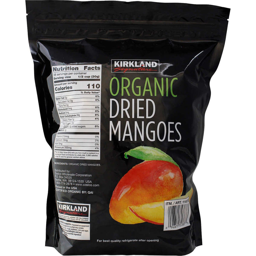 Kirkland Signature Organic Dried Mangoes 2.5 Pounds Image 2