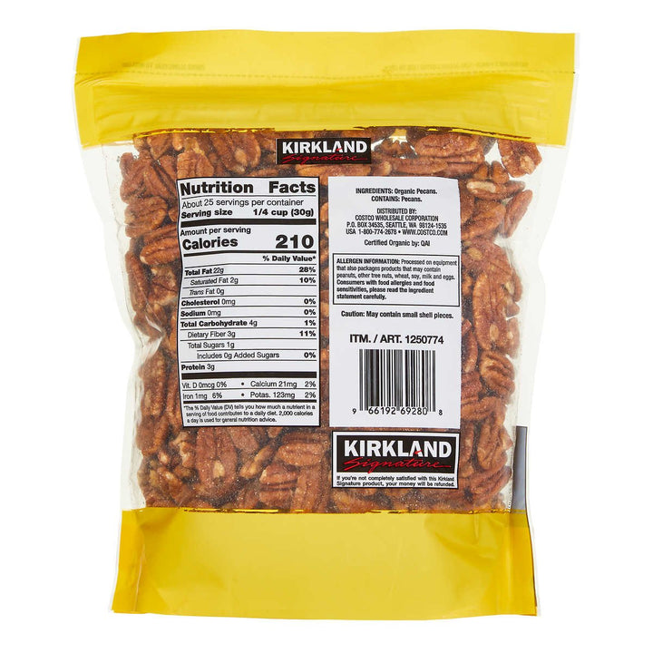 Kirkland Signature Organic Pecans 1.7 Pounds Image 2