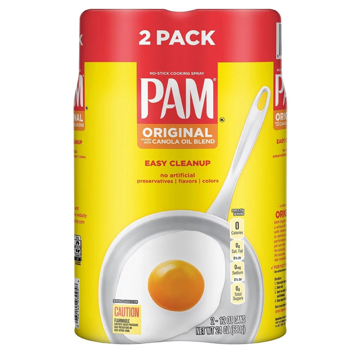 Pam Canola Spray - 2 - 12 Ounce Cans Image 1
