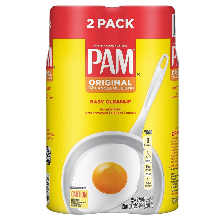Pam Canola Spray - 2 - 12 Ounce Cans Image 1