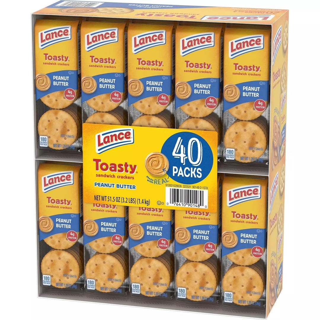 Lance Toasty Peanut Butter Sandwich Crackers (40 Count) Image 1