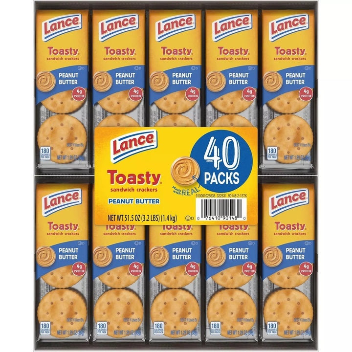 Lance Toasty Peanut Butter Sandwich Crackers (40 Count) Image 2