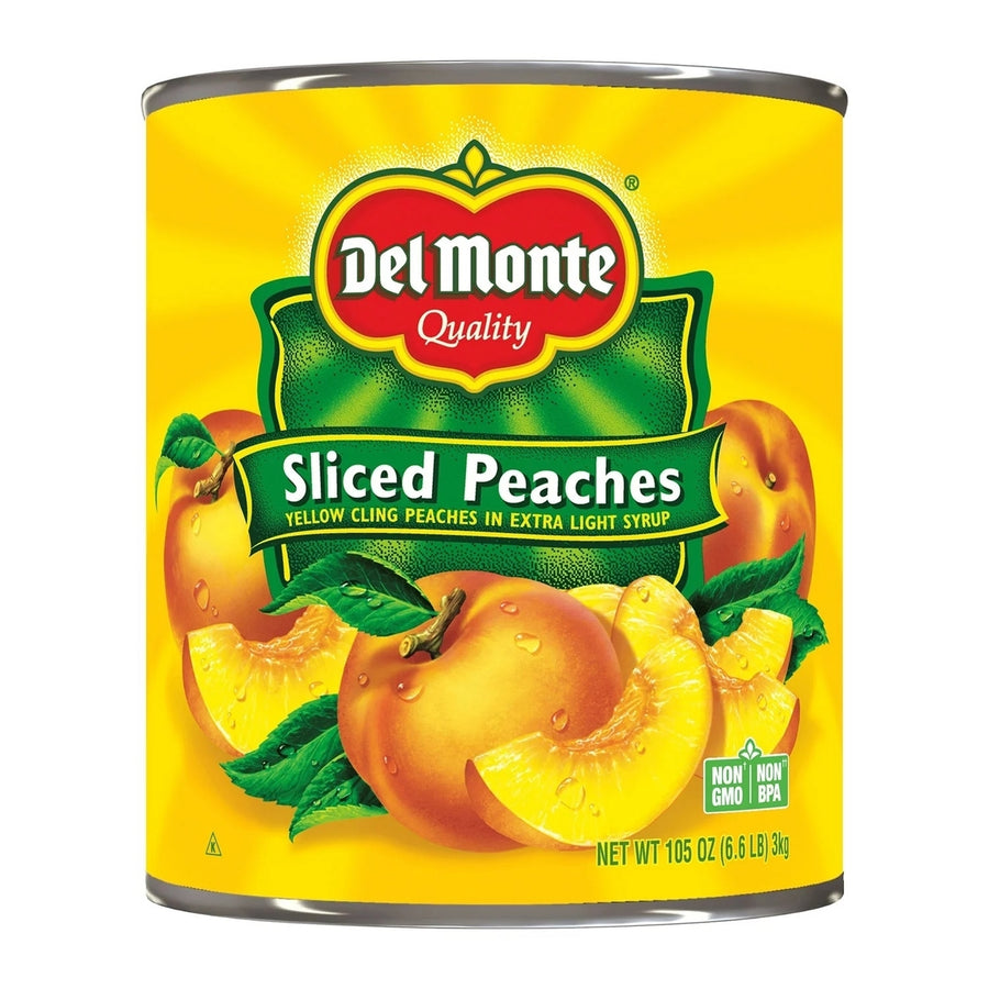 Del Monte Lite Sliced Peaches (105 Ounce) Image 1