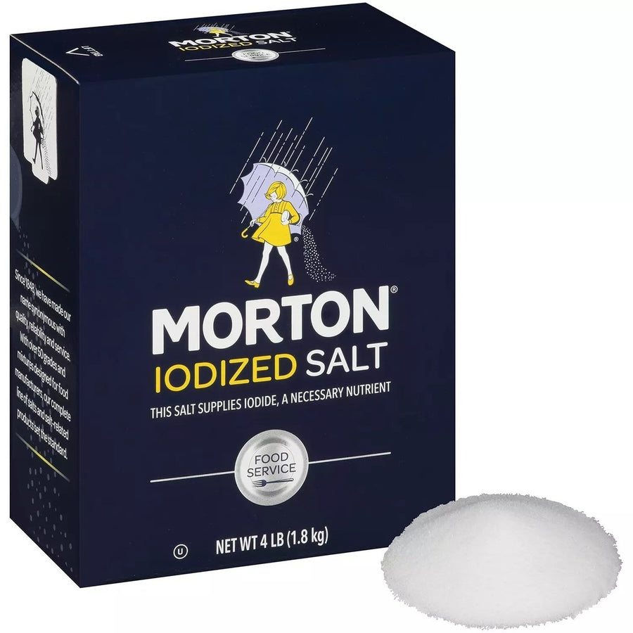 Morton Iodized Table Salt - 4 Pound Box Image 1