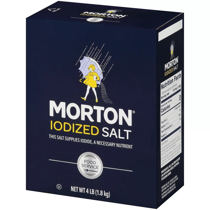 Morton Iodized Table Salt - 4 Pound Box Image 2