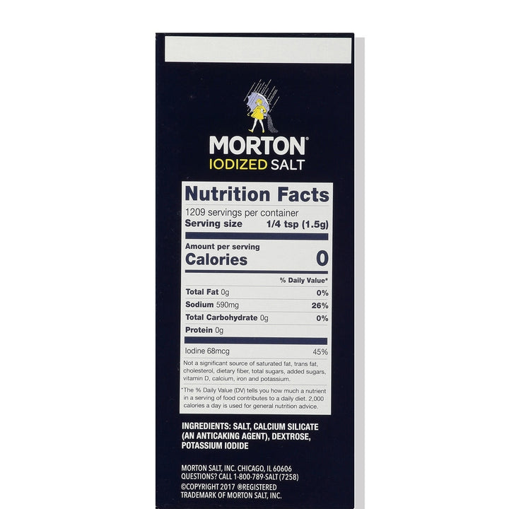 Morton Iodized Table Salt - 4 Pound Box Image 4