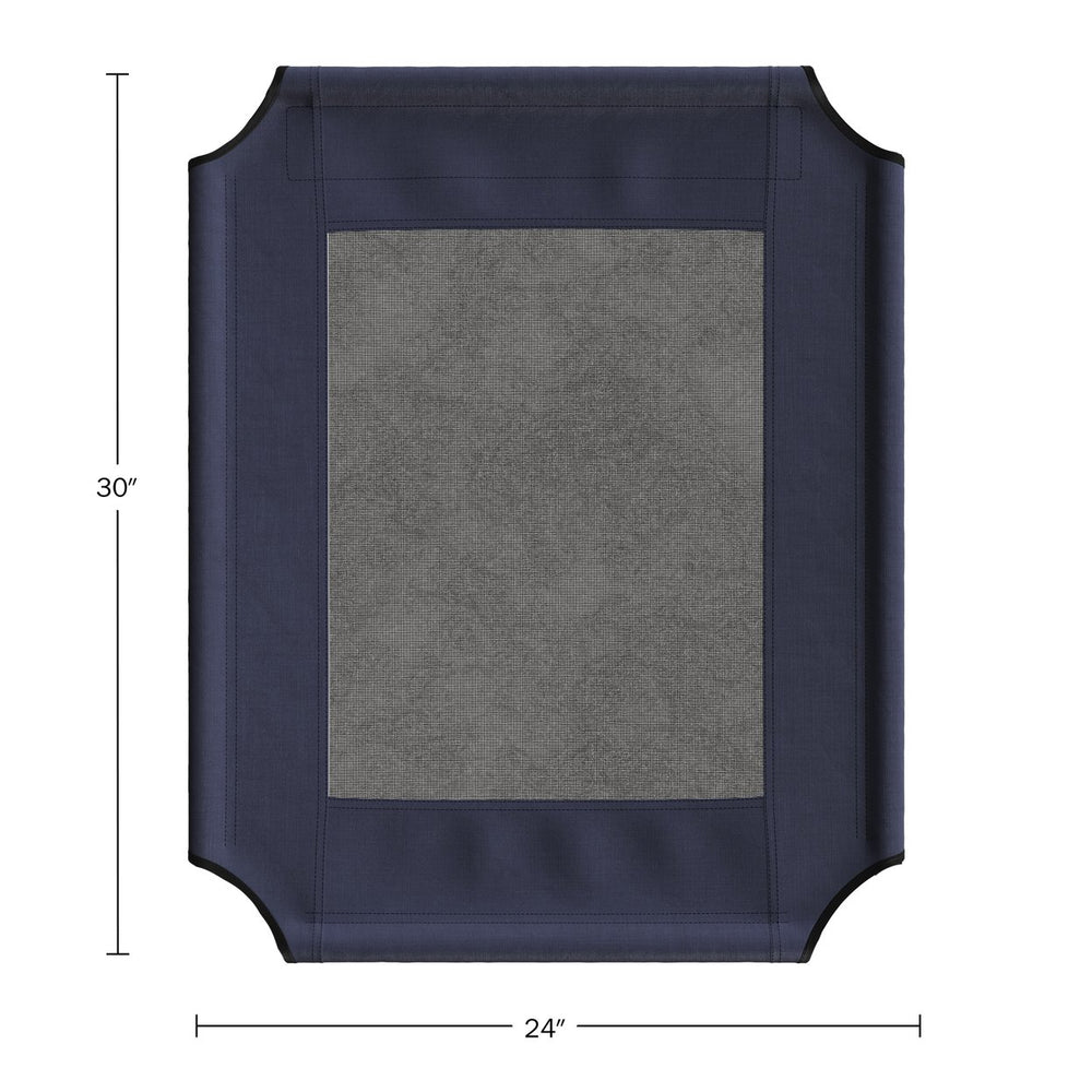 PETMAKER Elevated Dog Bed Cover 30x24in Navy Blue Waterproof Mesh Panel Indoor Outdoor Image 2