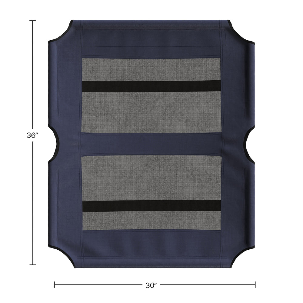 Elevated Dog Bed Cover 36x30in Pet Bed Cover Mesh Panel Indoor/OutdoorBlue Image 2