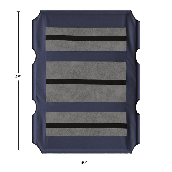 Elevated Dog Bed Cover 48x36in Pet Bed Cover Mesh Panel Indoor/Outdoor, Blue Image 2