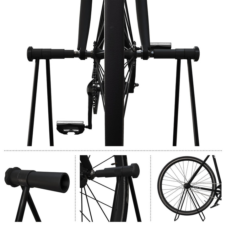 Foldable Bicycle Repair Stand Adjustable Bike Mount Powder-Coated Steel 33lbs Image 3