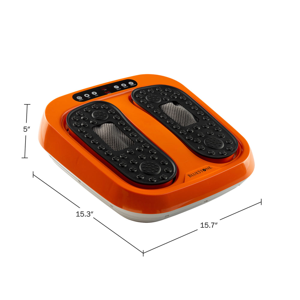 Foot Massager Vibrating Platform Rotating Acupressure for Feet Legs Orange Image 2