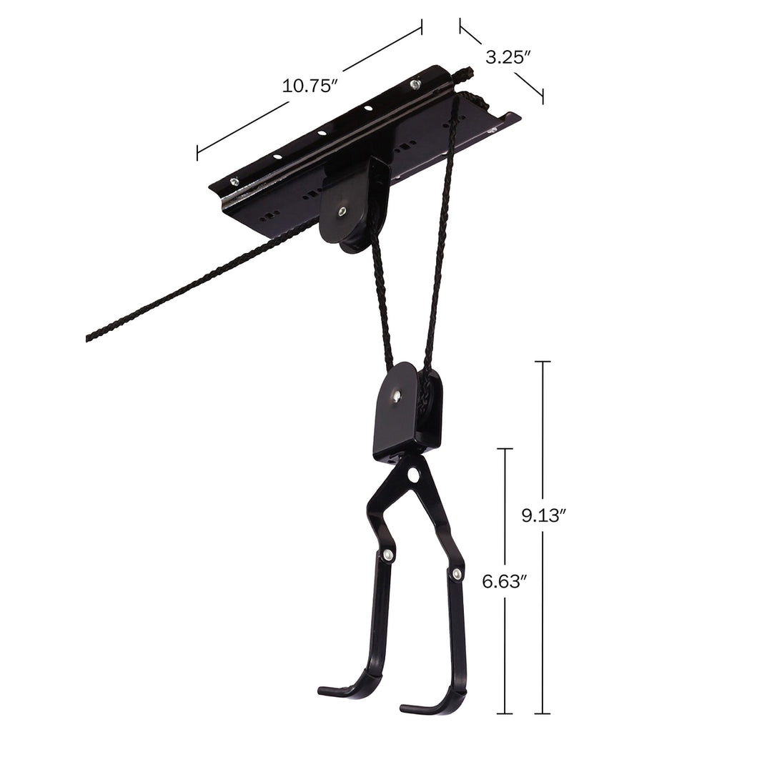 Heavy Duty Bike Lift Hoist For Garage Storage 100 LB Mountain Bicycle Image 2