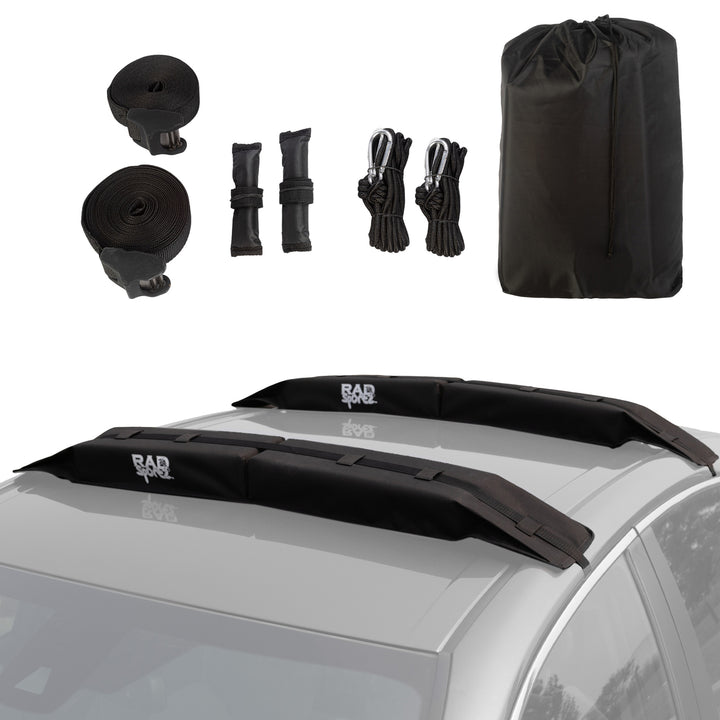 Kayak Roof Rack Universal Quick Loop Straps and Protective Pads Image 1