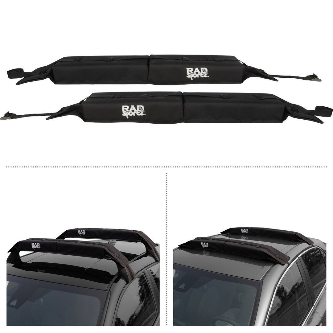 Kayak Roof Rack Universal Quick Loop Straps and Protective Pads Image 3