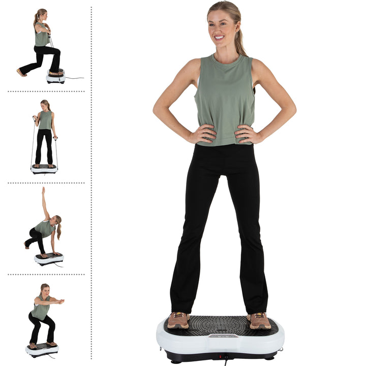 Vibration Plate Exercise Machine Vibrating Platform Adjustable Speed 3 Strength Image 3