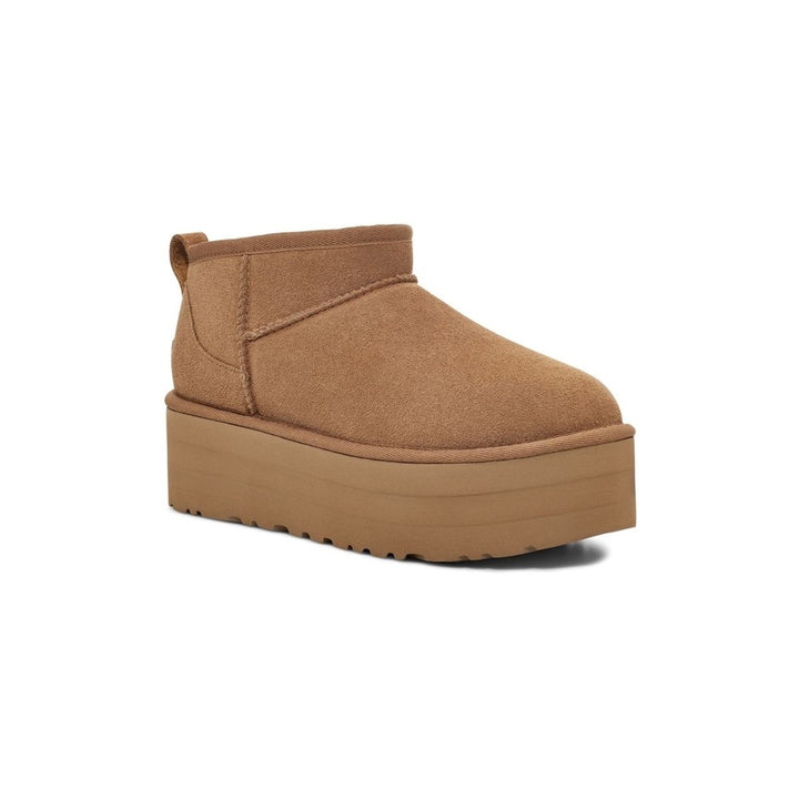 UGG Womens Classic Ultra Mini Platform Boots Chestnut - 1135092-CHE CHESTNUT Image 1