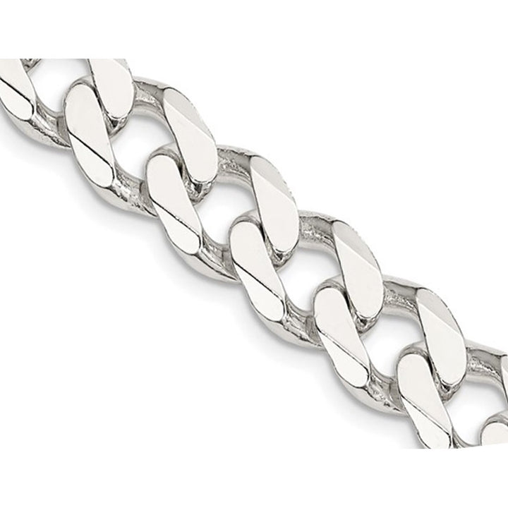 Curb Chain Necklace in Sterling Silver 18 Inches (11.0mm) Image 4