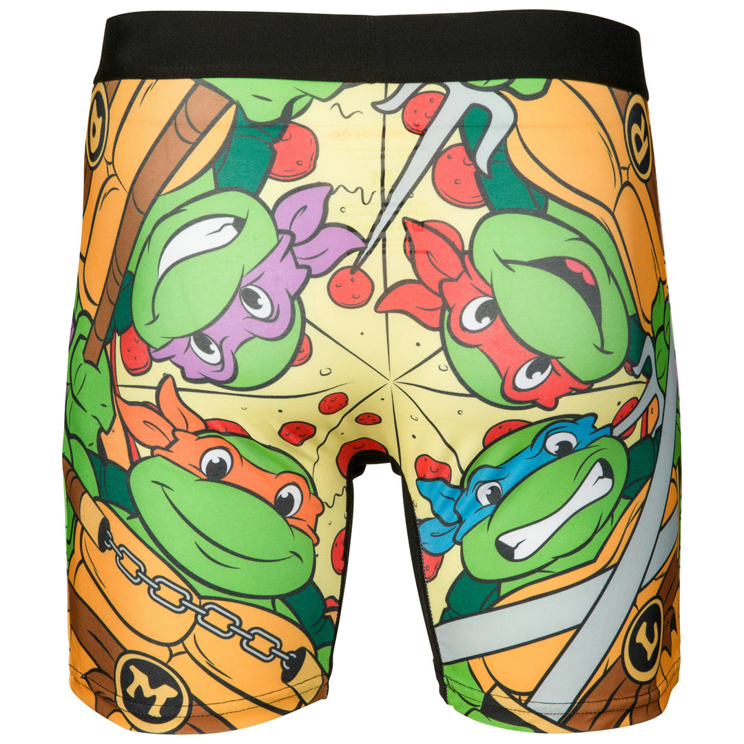 Teenage Mutant Ninja Turtles Pizza Boxer Briefs in Novelty Packaging Image 4