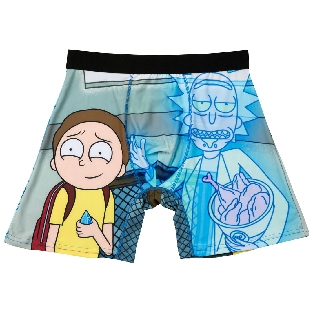 Rick And Morty Chicken Legs Boxer Briefs in Novelty Packaging Image 6