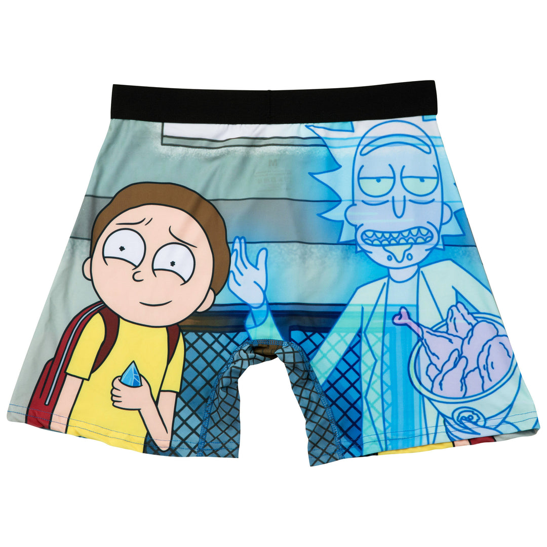 Rick And Morty Chicken Legs Boxer Briefs in Novelty Packaging Image 7