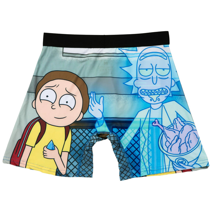 Rick And Morty Chicken Legs Boxer Briefs in Novelty Packaging Image 7