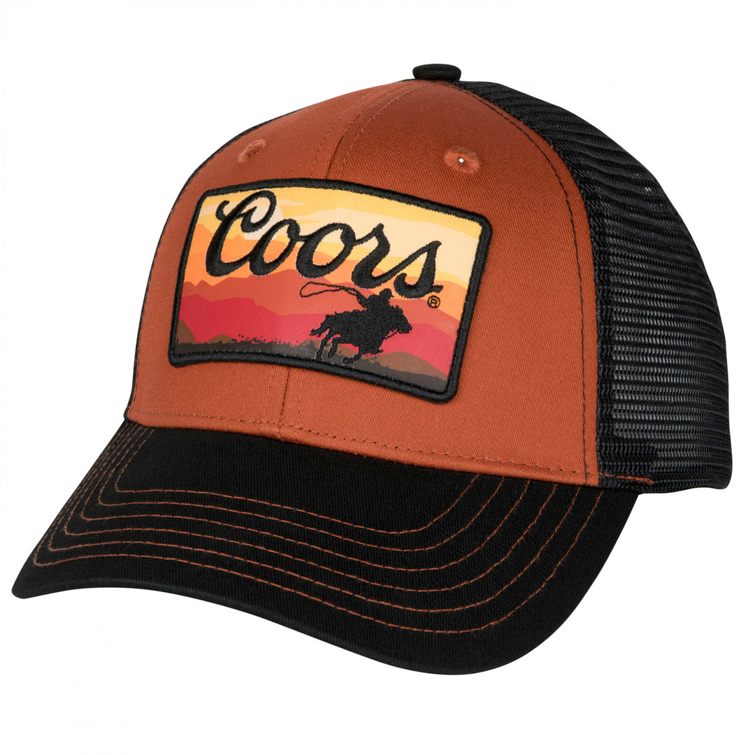 Coors Western Sunset Patch Adjustable Trucker Hat Image 1