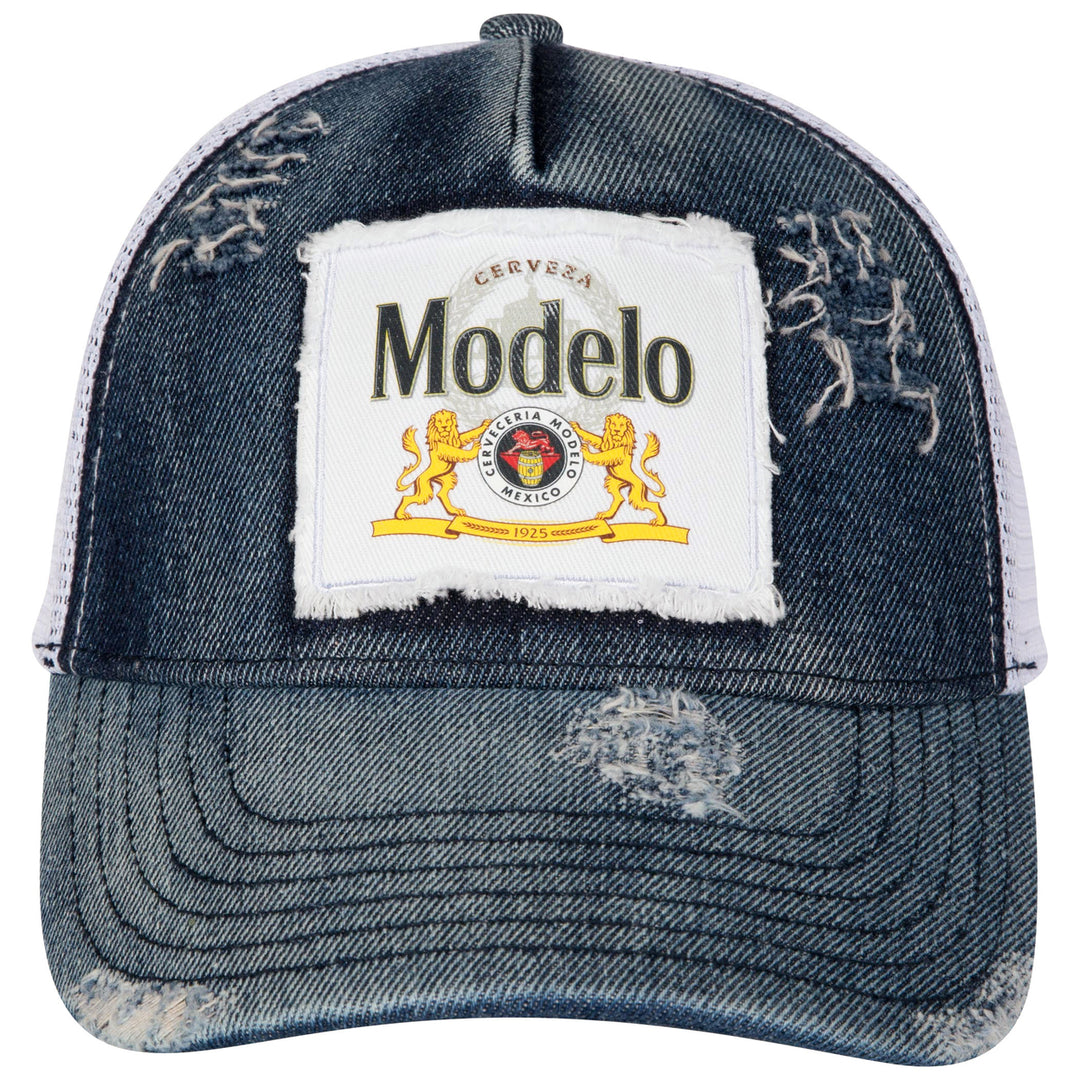 Modelo Especial Logo Patch Distressed Adjustable Trucker Hat Image 2